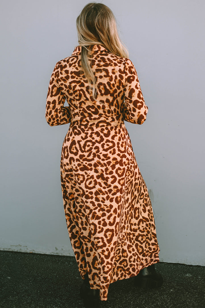 Maxi vestido animal Print