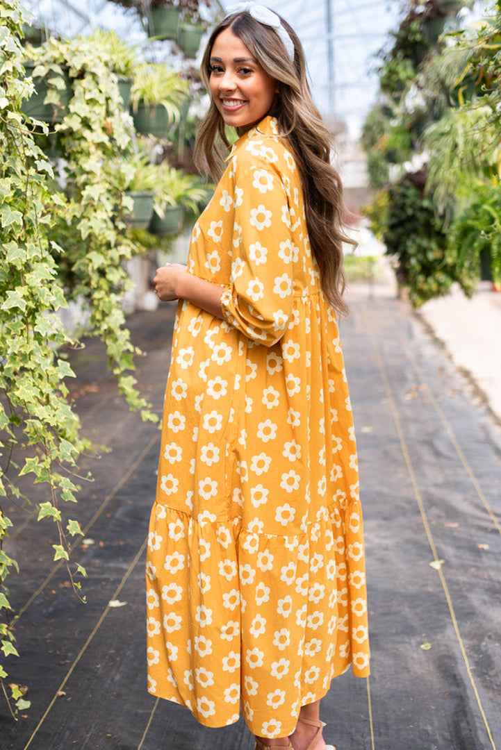 Maxi vestido amarillo