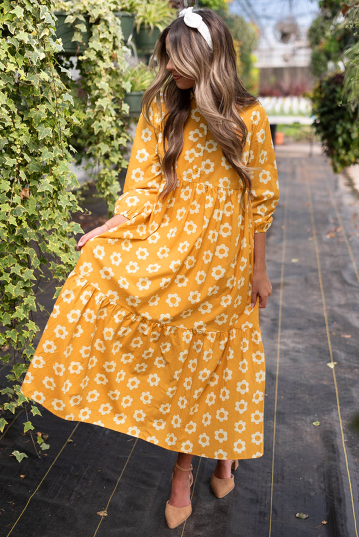 Maxi vestido amarillo