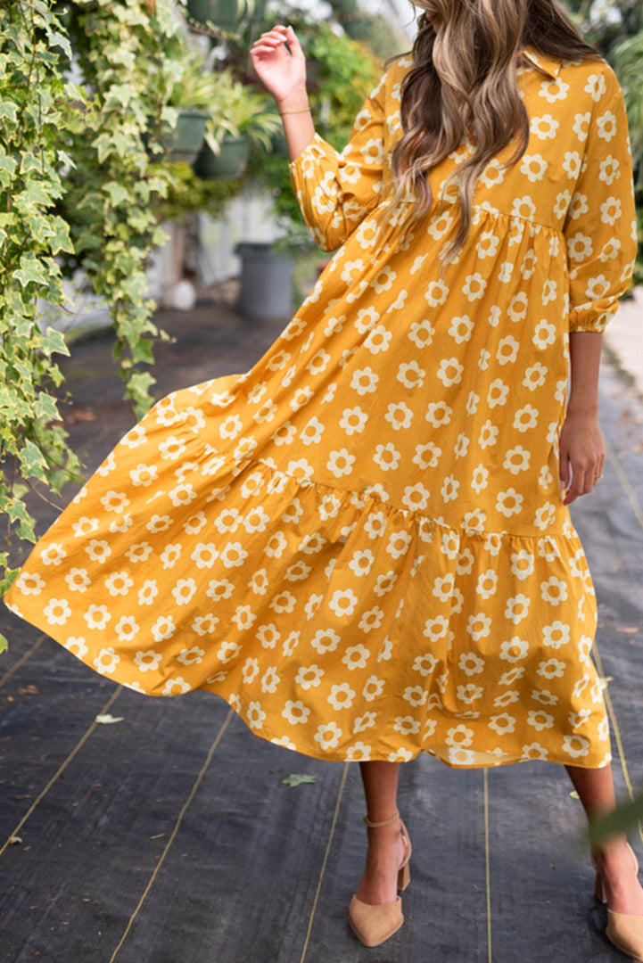 Maxi vestido amarillo